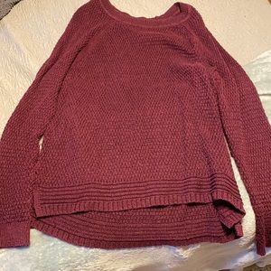 Maroon knit sweater